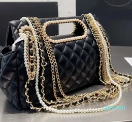 Luxus Designer Marke Taschen Satchel Ketten Tasche Perle Umhängetasche Leder Mode Schulter Handtaschen Hohe Qualität Frauen Brief Geldbörse