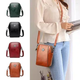 Storage Bags Women Purse Bag Vertical Crossbody Leather Anti-theft USB Shoulder Travel Sling Chest Backpack Men Phone Pouch Shopping