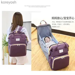 Culle Culle 3 in 1 Borsa per pannolini portatile Zaino Asilo nido Lettino da viaggio Culla Fasciatoio Pieghevole Culla da viaggio Neonato Dormiente Baby NestL231016