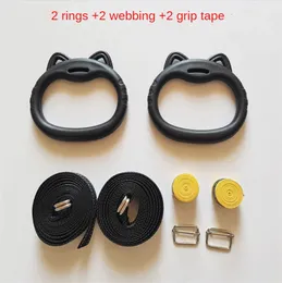 Gymnastic Rings Gymnastics Rings For Kid Adult ABS Gym Ring Adjustable Straps Buckles Pull-up Workout Fitness Artistic Gymnastics Equipment Home 231012