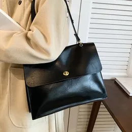 Akşam Çantaları Burmins Vintage Büyük İş Omuz Çantaları Kadınlar Kış Trail Tasarımcı Ofisi Kadın Evrak Çantası Crossbody Bayanlar Çantalar 231016