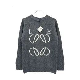 Loewee Designer Sweater Original Quality New Paris B Home Environmental Email Cola Wave Logo Printed Knitted Sports Wool Sweater