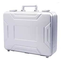 Briefcases HHPQJ Aluminum 15.6'' Notebook Business Brief Case Bank Money Instrument Cases 6 Sizes Black&Silver