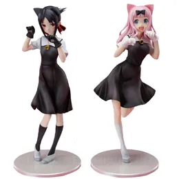 指のおもちゃ2pcs/set kaguya-sama love is war anime figurefujiwara chika chika figure kaguya shinomiya fugurine collection doll toys 22cm