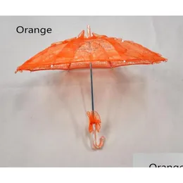 Parasol DIY Mini parasol koronka koronka Pography haftowany parasol styl mody dziewczęta nowoczesne przyjęcie weselne Słońce 2600 dhuwe