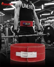 ROEGADYN Gym Body Belt Waist Trainer Dip Gym Belt For Men Waist Support Leather Weight Lifting Belt Gym Back Support Fitness 220102509756