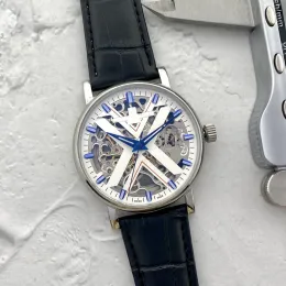 2023 Luksusowe męskie zegarki Trzy szwy Automatyczny zegarek mechaniczny Wysokiej jakości europejska najlepsza marka skórzana moda AAA zegarek Montre de Luxe Prezent
