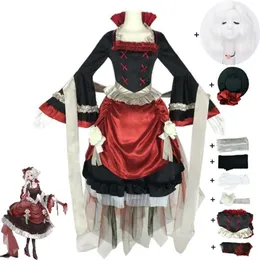 Cosplay Spiel Identität Bloody Queen Mary Madame Rot Cosplay Kostüm Perücke Anime Tea Party Lolita Kleid Sexy Frau Outfit Owen anzug