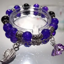 Länk armband jiang cheng mo dao zu shi accesorios lotus hänge lila cosplay yanli pärlstav armband för kvinnor anime gåva