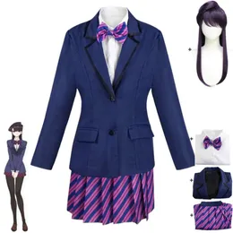 Cosplay Anime Shouko Komi kan inte kommunicera San Wa Komyushou Desu Cosplay Costume Wig School JK Uniform Halloween Carnival Party Suit