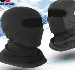Tampas de ciclismo máscaras PiecesSet inverno ciclismo balaclava motocicleta capacete forro tampas velo térmico à prova de vento