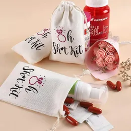 Hediye Sargısı 5 PCS Bachelorette Partisi Teşekkürler Gelin Duş Düğün Nişanlığı Hayatta Kalma Kurtarma Hangover Kit Çantalar