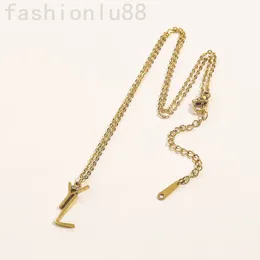 Luxus-Halskette für Damen, Diamant-Halsketten, vergoldete Kette, Herren-Edelstahl, einfache Eis-Aus-Buchstaben-Anhänger-Halskette, Vintage-Schmuck für Damen, ZF073