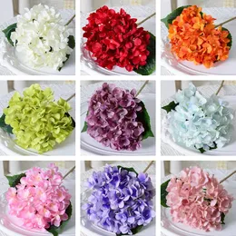 Decorative Flowers High Quality Hydrangea Branch Fake Living Room Decoration Accessaries For Flower Arrangement Flores Artificales