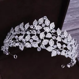 Barrettes à cheveux TOPQUEEN HP328 magnifique couronne de princesse bijoux de mariage casque de mariée strass diadèmes en cristal mariée Pa285A