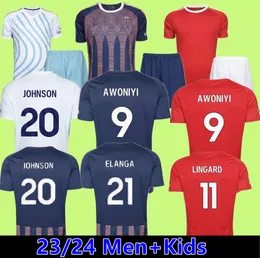 23/24 Nottingham Soccer Jerseys 2023 2024 Forest WORRALL WILLIAMS COLBACK AWONIYI WOOD SANGARE YATES DENNIS McKENNA ELANGA maglia da calcio di alta qualità Uomo Bambini kit