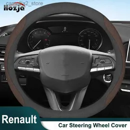 Steering Wheel Covers Car Steering Wheel Protection Cover Leather Anti Slip For Renault Laguna 3 III MK3 2008 2009 2010 2011 2012 2013 2014 2015 Q231016