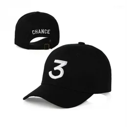 Ball Caps Whole- Chance 3 Rapper Baseball Cap Letter Embroidery Snapback Men Women Hip Hop Hat Street Fashion Gothic Gorro11286S