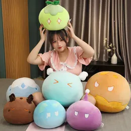 Bonecas de pelúcia 30-50cm genshin impacto boneca de pelúcia brinquedo de pelúcia slime plushies travesseiro abraço almofada dos desenhos animados cosplay crianças adultos presente decoração de casa 231016