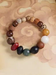 Strand Handmade Natural Raw Seed 18 Bodhi Seeds Bracelet Men's And Women's Accessories Tibetan Style Prayer Beads