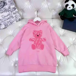 Varumärkesdesigner babykläder barn hoodies dollar djurtryck barn lång stil tröja storlek 100-150 cm tröjor för pojkar flickor aug25