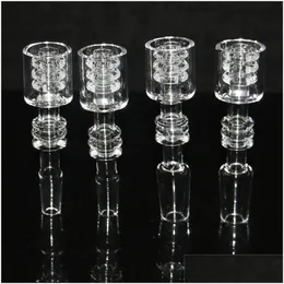 Tubos de fumo Hookahs 10mm 14mm Masculino Diamante Nó Quartzo Prego para Néctar Dab St Tube Gotejamento Dicas De Vidro Queimador de Óleo Tubo Ash Catchers Dr Dhaia