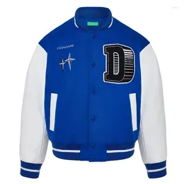 Men's Jackets Hip Hop Furry Letter Embroidery Patchwork Baseball Mens Harajuku Casual Varsity Bomber Jacket Women College Style Coats