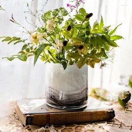 Vaser handgjorda konstglasvaser vardagsrum och prov blomma arrangemang rak dekoration original bläck löslig färg