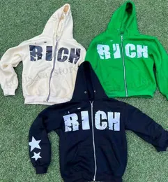 Sweats à capuche pour hommes Sweatshirts Y2K lettre gothique fermeture éclair imprimée pull surdimensionné à capuche automne punk Harajuku hip-hop sweat à capuche sport décontracté pour hommes et femmes T231016