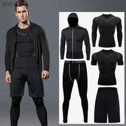 Herrspår 2023 Sports Suit Men's Running Set Dreatoble Jogging Basketball Underwear Tights Sportwear Yoga Gym Fitness Tracksuit Clothl231016