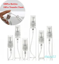 Partihandel Gram Mini Clear Glass Spray Bottle Atomizer Refillable Parfym Bottle CLACT Fine Mist tom kosmetisk provgåva behållare