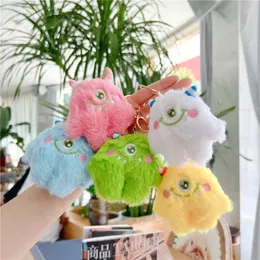 Cartoon Super Cute Big Eye Monster Sweet Girl Plush Toy Doll Pendant Bag Doll Keychain Children Gifts