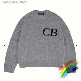 Мужские свитера 2022fw Cole Buxton Sweater Мужчины Женщины 1 1 Высококачественные толстовки Винтажный вязаный жаккардовый свободный свитер T231016