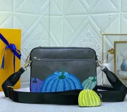 Luksusowa torba damska torba komunikatorowa crossbody designerka dyniowa 3-częściowa klasyczna torebka męska torba na ramię moda portfel hurtowy 2