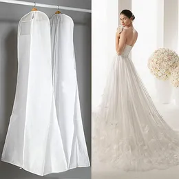 180 cm bröllopsklänning damm täcker extra stora kläder plagg väskor långa tåg kväll balklänningar tjock icke-vävd dammtät skyddsäck