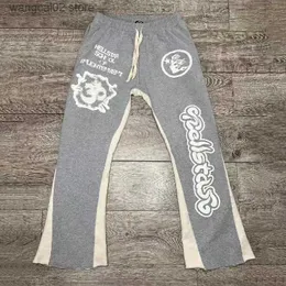 Jeans voor heren Herenbroeken Y2K Vintage heren streetwear Grijs Baggy Hell Star Cargo joggingbroek Broek Joggers Hellstar Flare gestapelde joggingbroek Kleding T231016