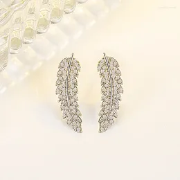 Studörhängen Real S925 Sterling Silver Diamond Earring Kvinnor Aros Mujer Oreja Orecchini Mainland Kina för kvinnor