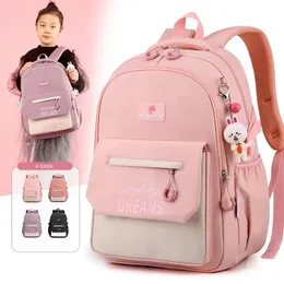 School Bags Backpack for Girls Primary School Student Bag 8-14 Years Children Pink Bookbag Kids Satchels Teenagers Knapsack Mochila Femenina 231016