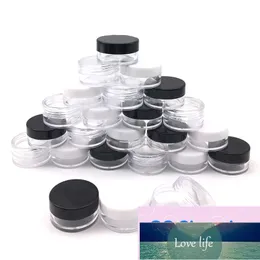 100 pezzi contenitori per balsamo per labbra 2g/3g/5g/10g/15g/20g contenitori vuoti in plastica per trucco cosmetico vaso trasparente bottiglie campione ombretto crema di qualità