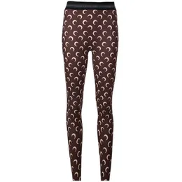 Women's same moon print elastic bottoming for with no trace sunscreen inside and crescent outside, Leggings and pantyhose