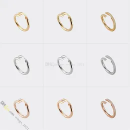 nail ring jewelry designer for women designer ring diamond ring Titanium Steel Gold-Plated Never Fading Non-Allergic Gold Silver 231a