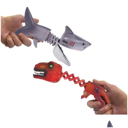 Other Festive Party Supplies Hungry Dinosaur Grabber Toys Animal Claw Chomper Toy Bite Game Snapper Dino Interactive Pick Up Novel Dhbcd
