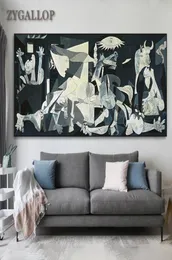 Picasso Famous Art Paintings Guernica Print On Canvas Picasso Artwork Reproduction Wall Pictures For Living Room Home Decoration5938259