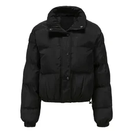 Gola alta feminina em branco inverno cortado jaquetas para casacos 2023 personalizado grosso quente curto puffer jaqueta feminina jaquetas bomber 4tqt9