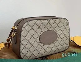 Tiger Head Kamera Çantası Crossbody Alışveriş Torbaları Koltuklu Çanta Çantası Kadınlar Vintage Çanta Moda Lüks Orijinal Deri Çıkarılabilir Kayış