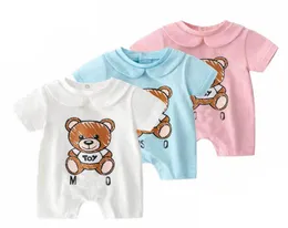 Ins bebê roupas de marca bebê m brinquedo urso macacão novo algodão recém-nascido bebê meninas menino da criança vestes crianças roupas designer infantil jum2670285