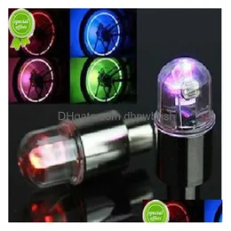 1 Pair Car Motorcycle Wheel Caps Decoration Lights For Tire Hub Bicycle Deco Led Closed Vae Accessories Drop Delivery