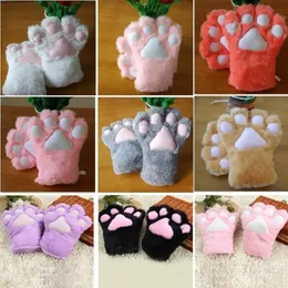 Articoli per feste Sexy La cameriera gatto madre gatto artiglio guanti Accessori cosplay Costume anime Peluche Guanto Zampa Guanti Forniture