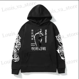 Herrtröjor tröjor jujutsu kaisen maki zenin hoodies herrar kvinnors mode höst vinter långärmad tröja hoodie par överdimensionerade pullover t231016