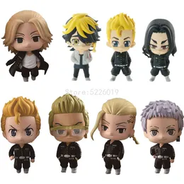 Parmak Oyuncaklar 9 PCS/Set Tokyo Revengers Anime Figür Manjiro Sano Aksiyon Şekil